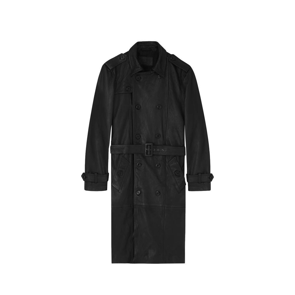 Other - Womens Leather Trench - Black
