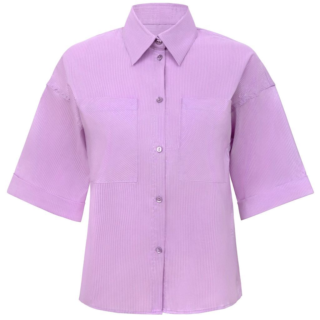 blonde gone rogue - Ocean Drive Boxy Shirt In Lilac