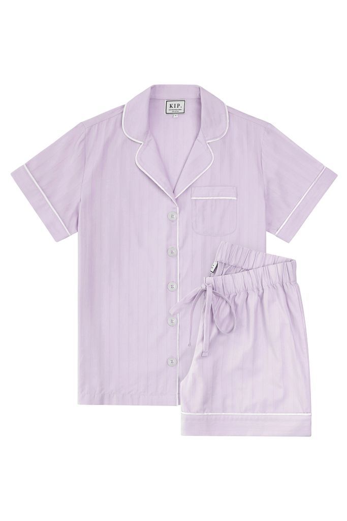 KIP. Sleepwear - Premium Cotton Short Set In Lavender