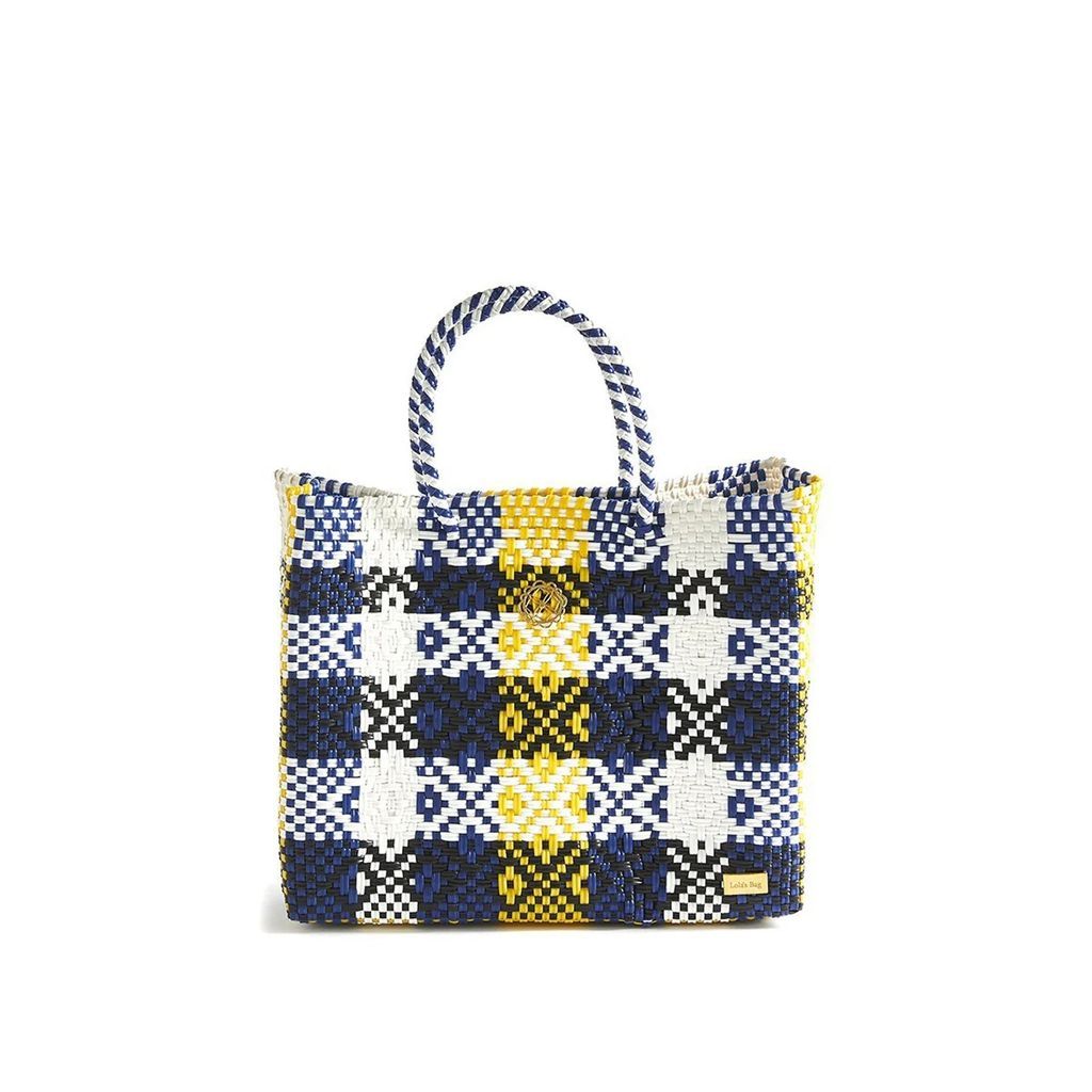 Lolas Bag - Small Yellow Blue Tote Bag