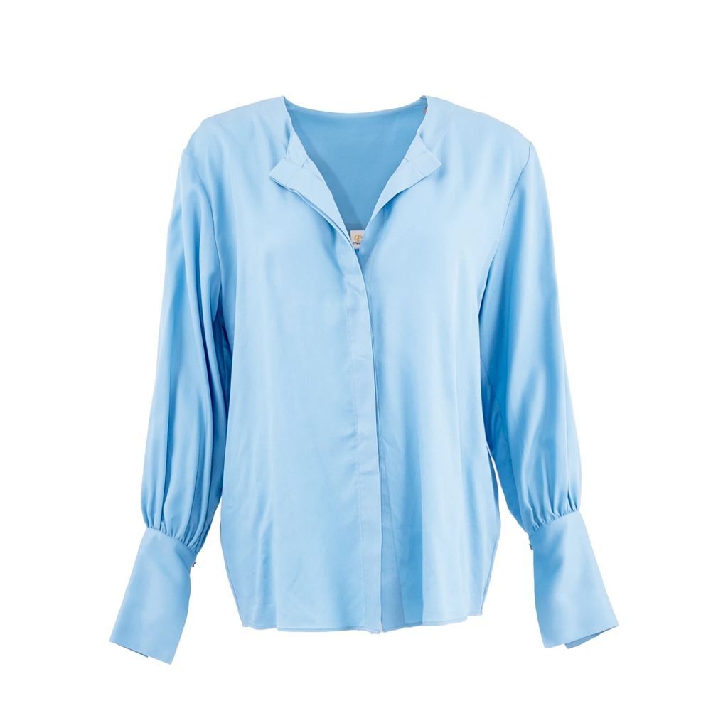 1 People - Cap Ferret Tencel Long Sleeves Shirt In Sommerhus Blue