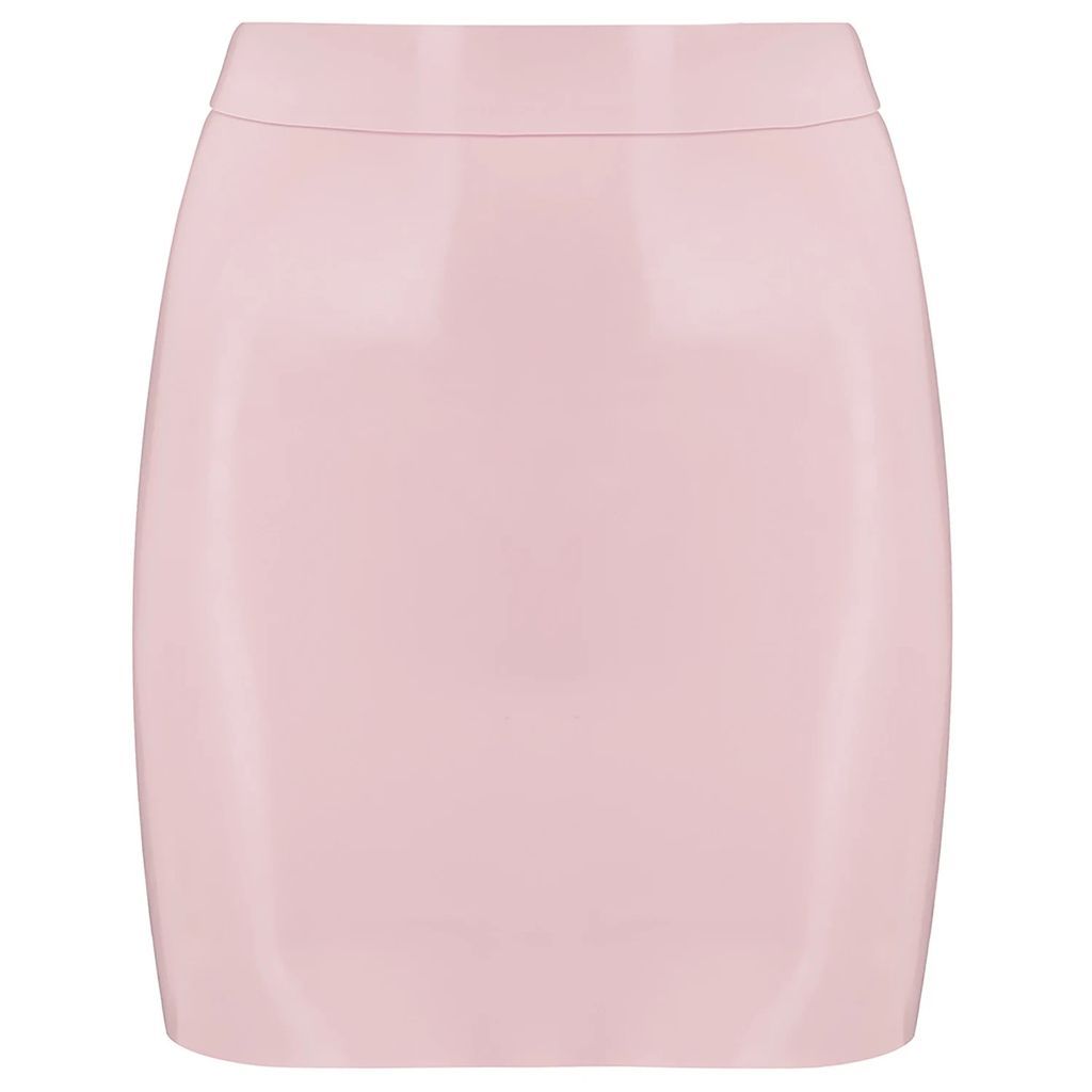 Elissa Poppy - Latex Mini Skirt - Pink