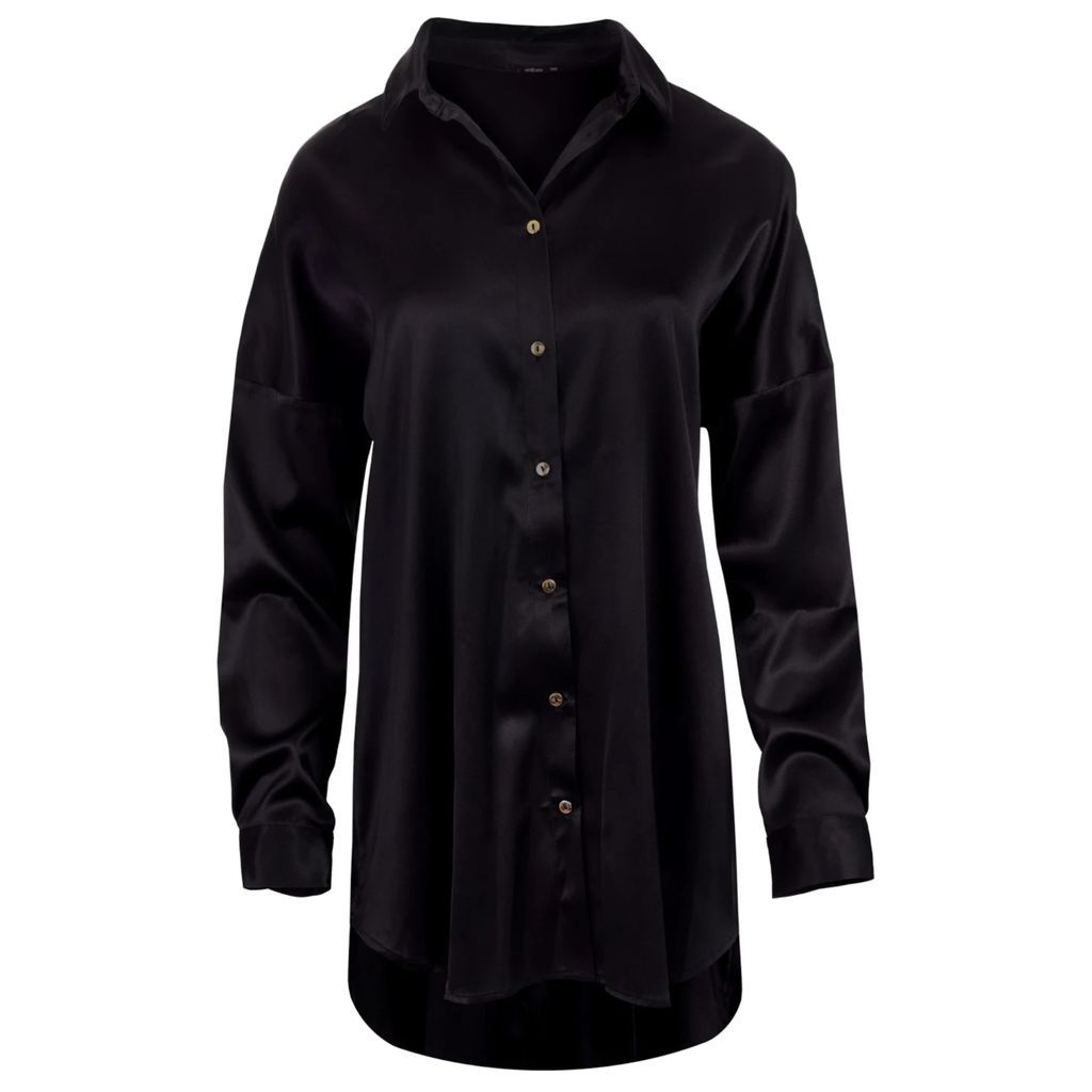 Oh! Zuza - Silk Oversize Chic Shirt - Black
