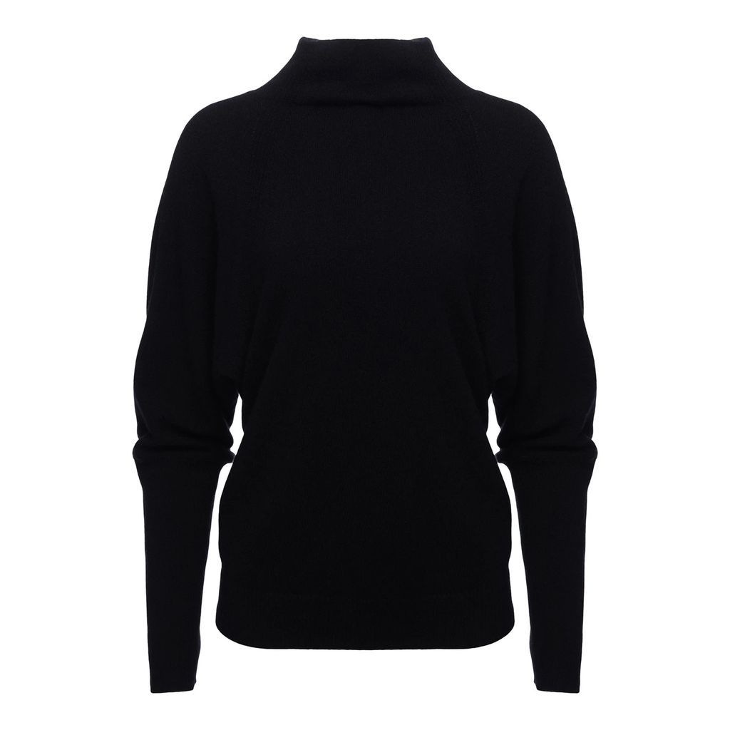 Loop Cashmere - Cashmere Batwing Sweater - Black