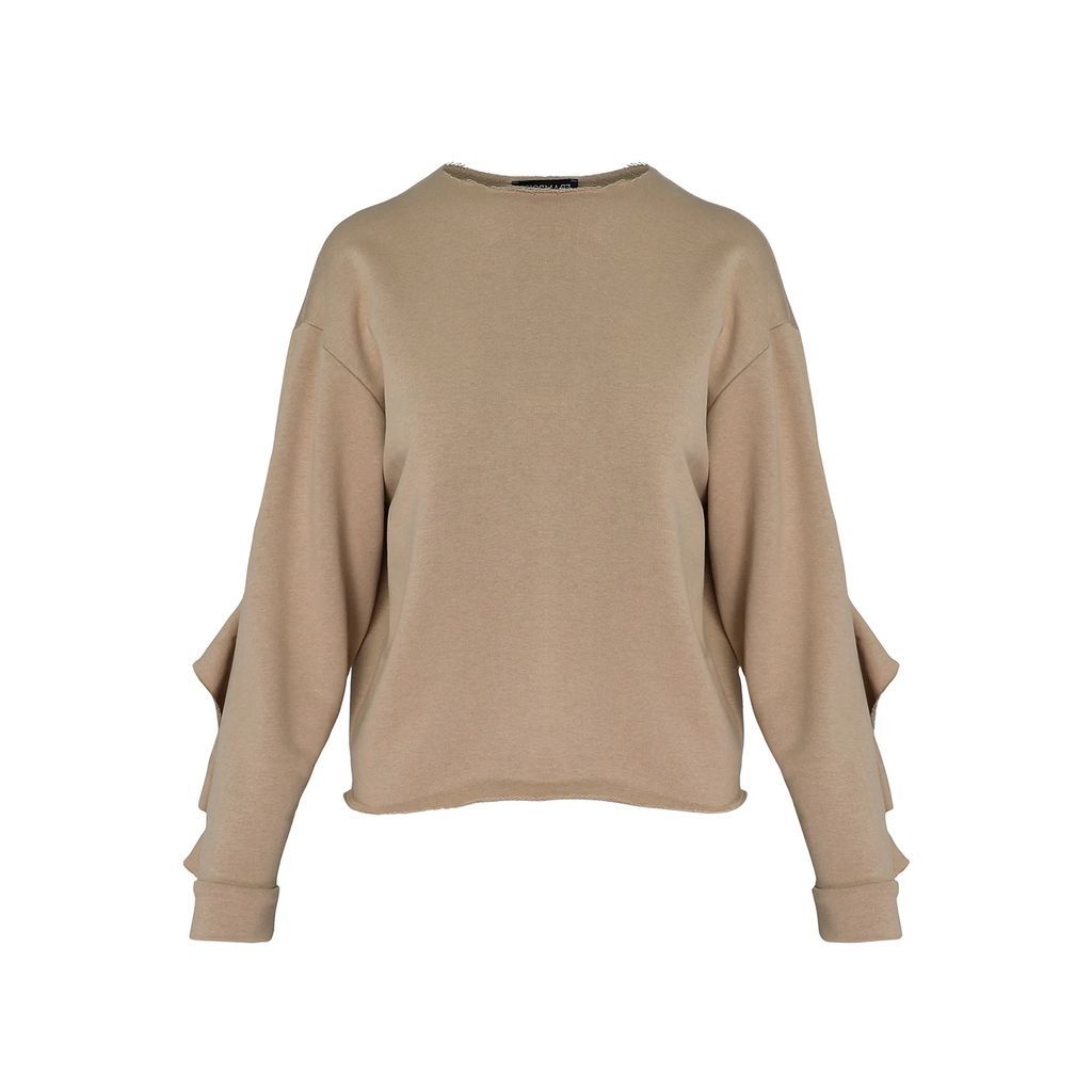 Framboise - Bonnie Beige Cotton Sweatshirt