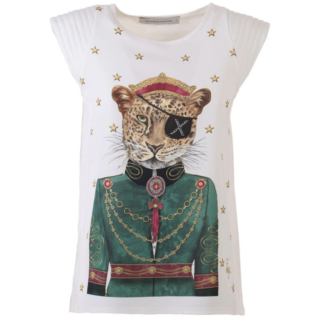 The Extreme Collection - White Anne Bonny Leopard T-Shirt
