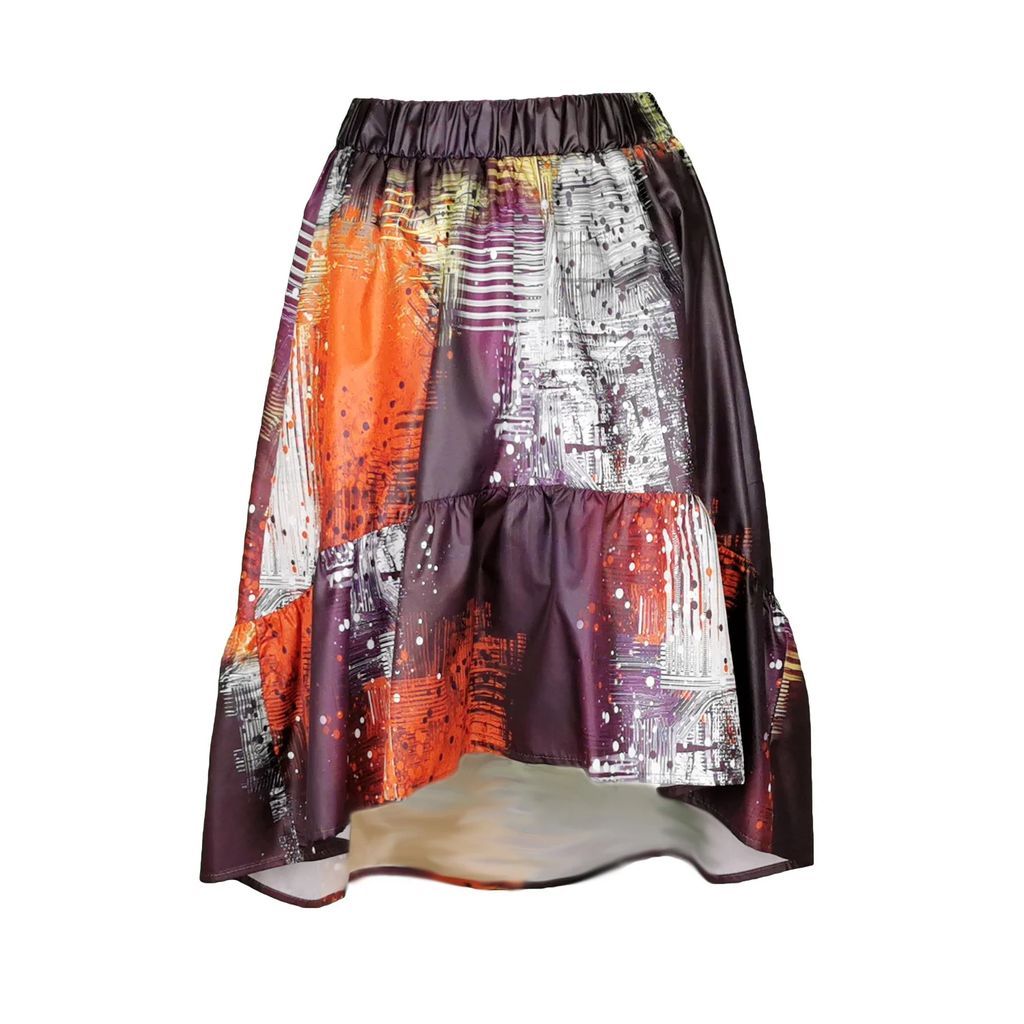 Lalipop Design - Parachute Skirt With Abstract Digital Print