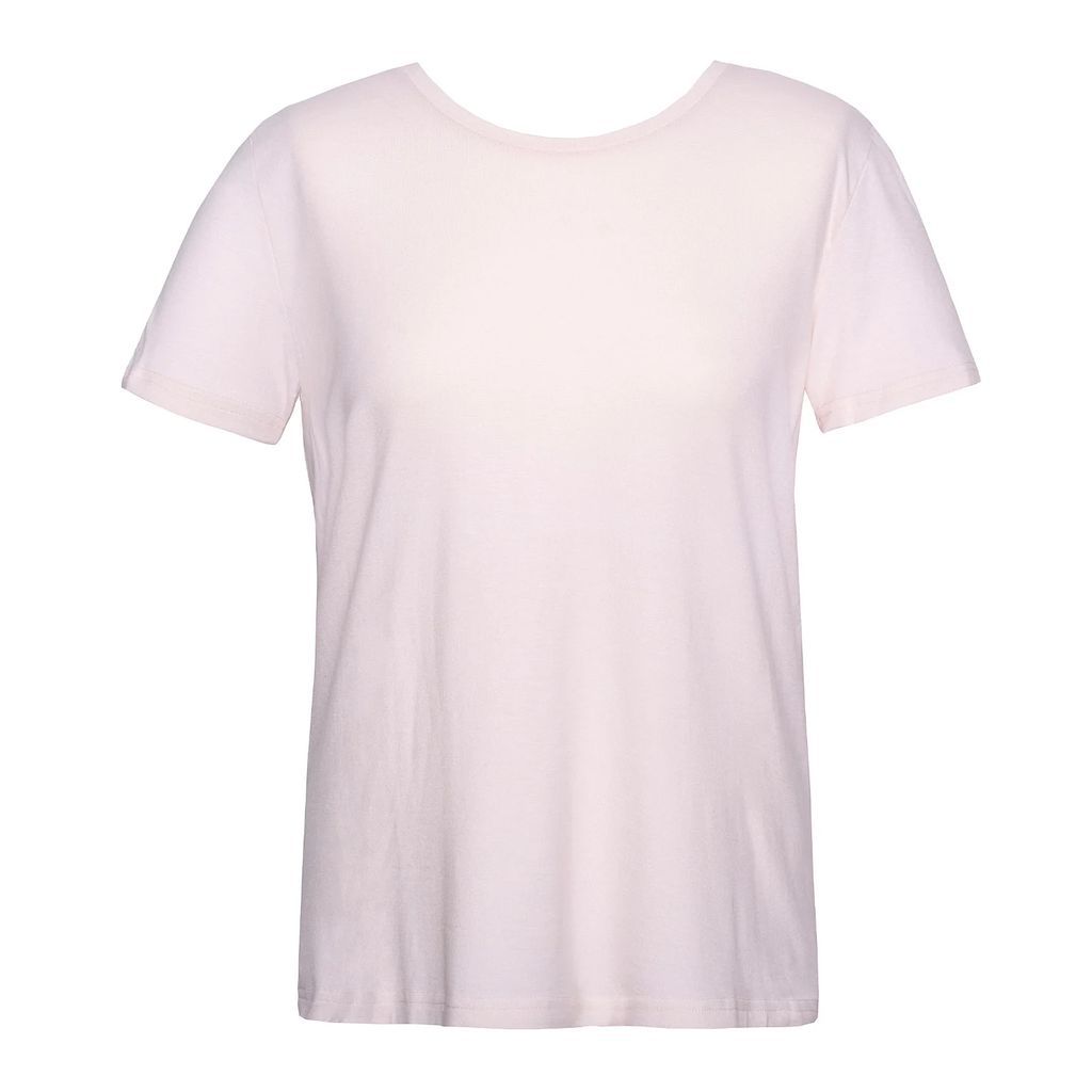 be-with - Soft Eco-Bamboo Crew Neck Short Sleeve Breathable T-Shirt For Hugs - Light Pink