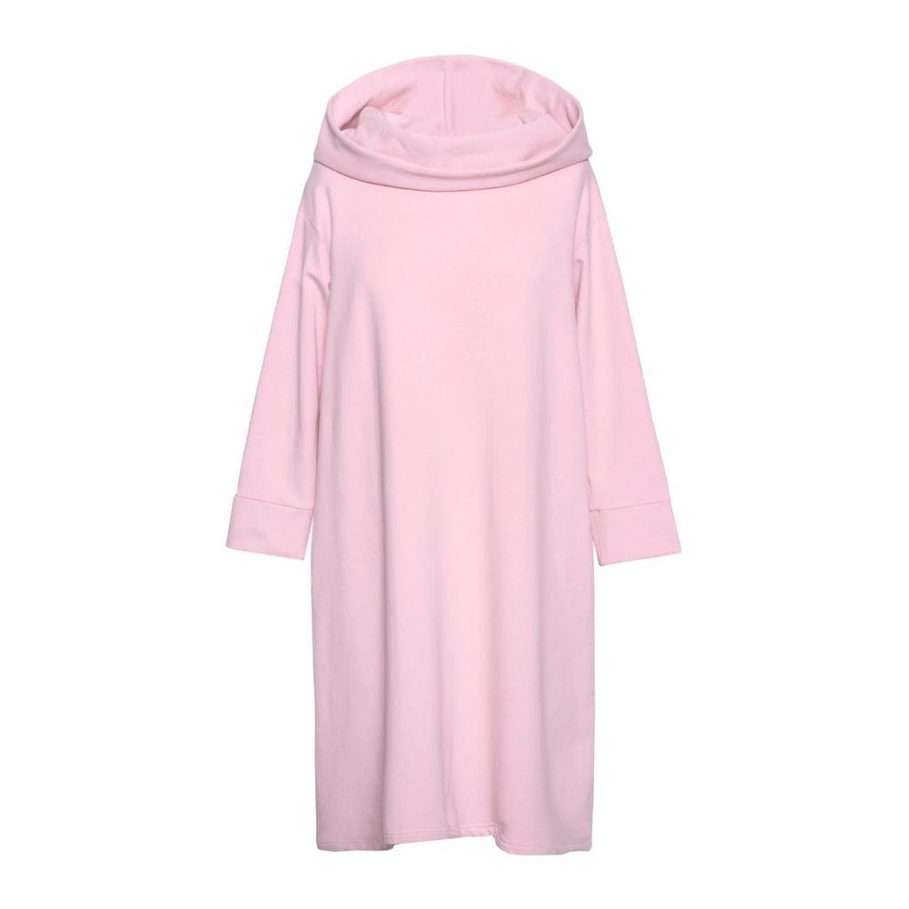 be-with - Soft Cotton Hoodie Dress For Hugs - Pink