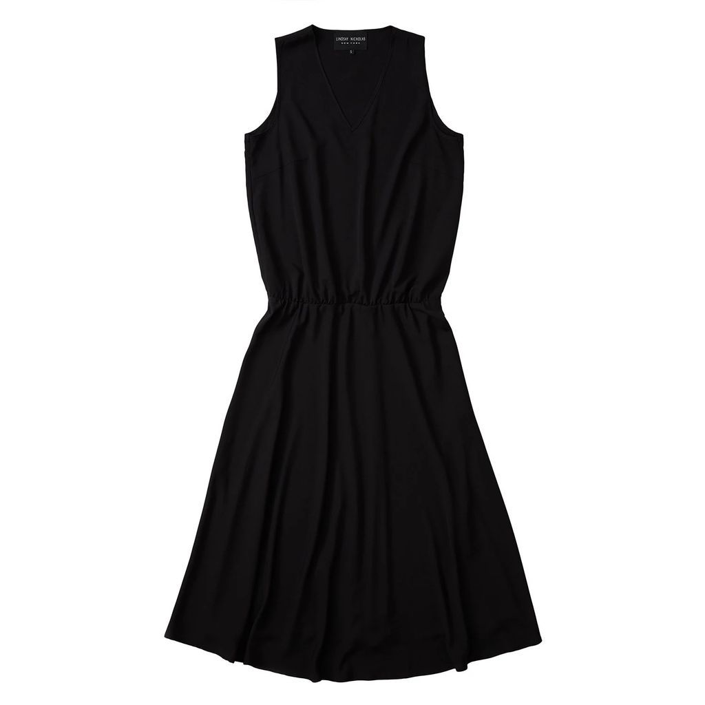 Lindsay Nicholas New York - Romeo Blouson Dress In Black Recycled Poly