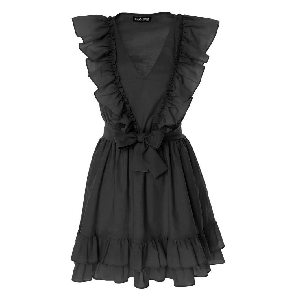 Framboise - Nathalia Short Black Dress