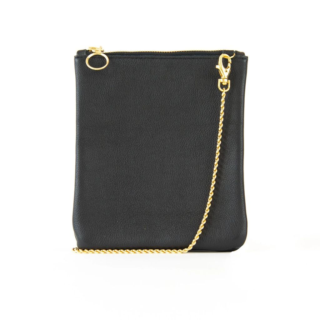 Dida Ritchie - India Clutch Bag - Black Leather