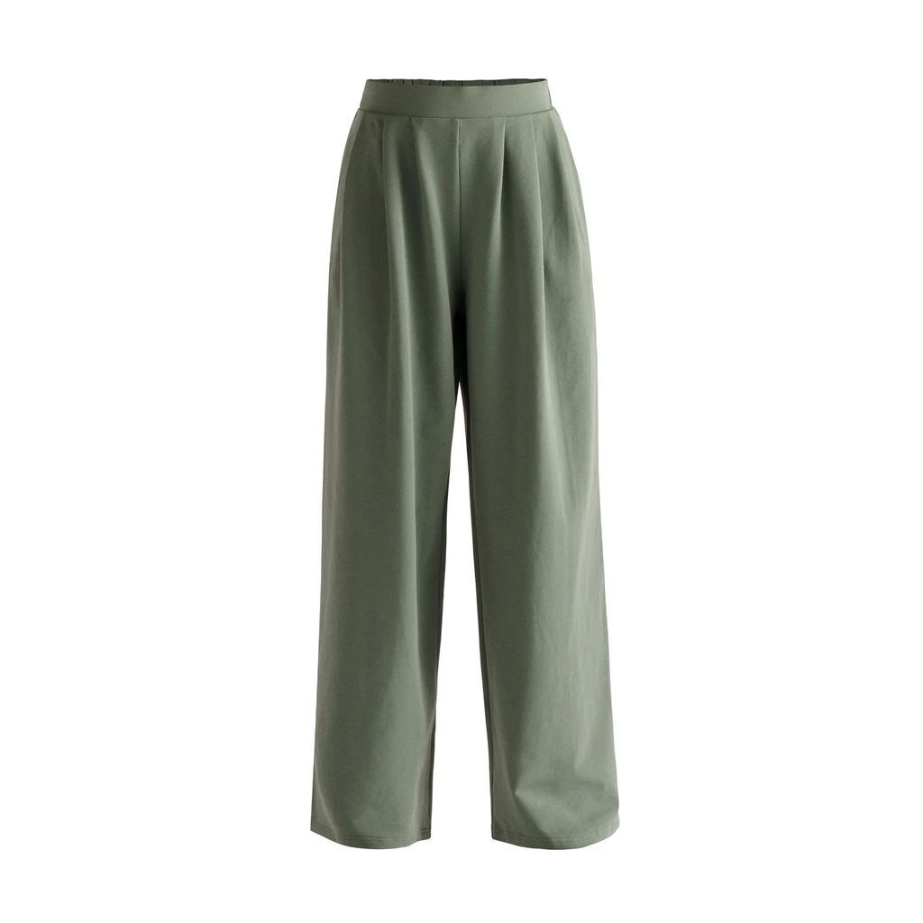 PAISIE - Pleated Sweatpants In Green