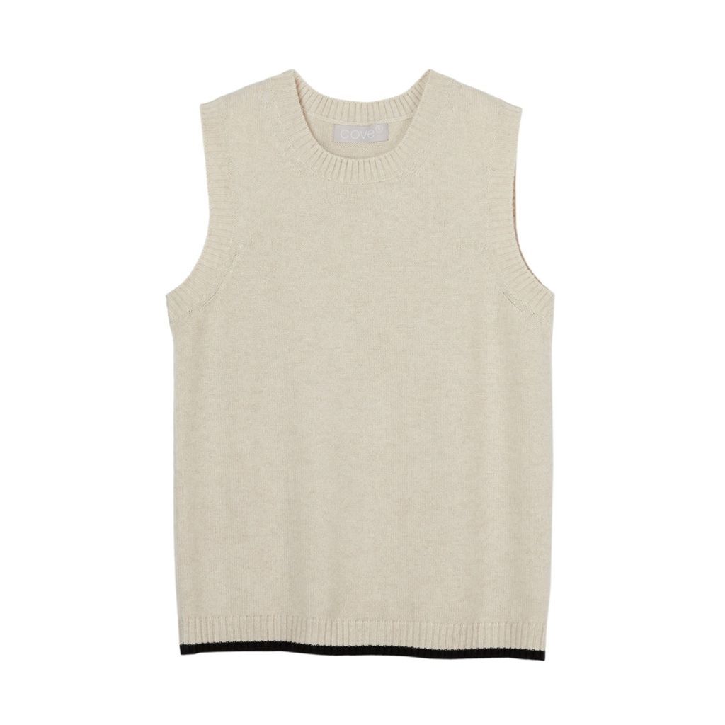 Women's Neutrals Tilly Tank Beige & Black Small Cove