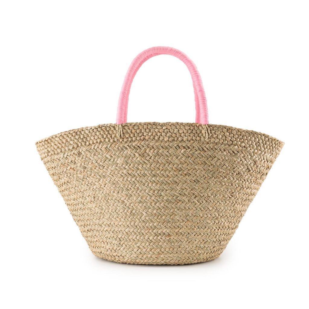 Women's Neutrals Nora Straw Beach Bag - Pink OhSun