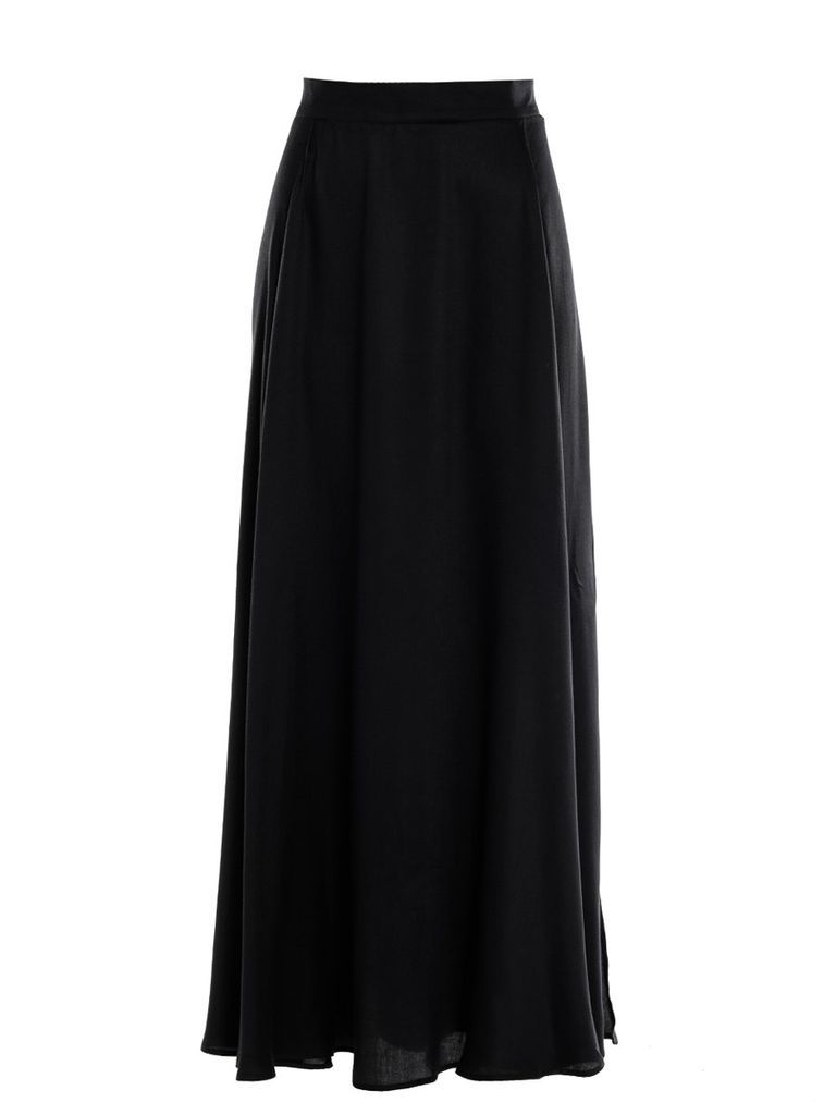 Women's Black Anastasia Maxi Skirt - Viscose S/M Helene Galwas
