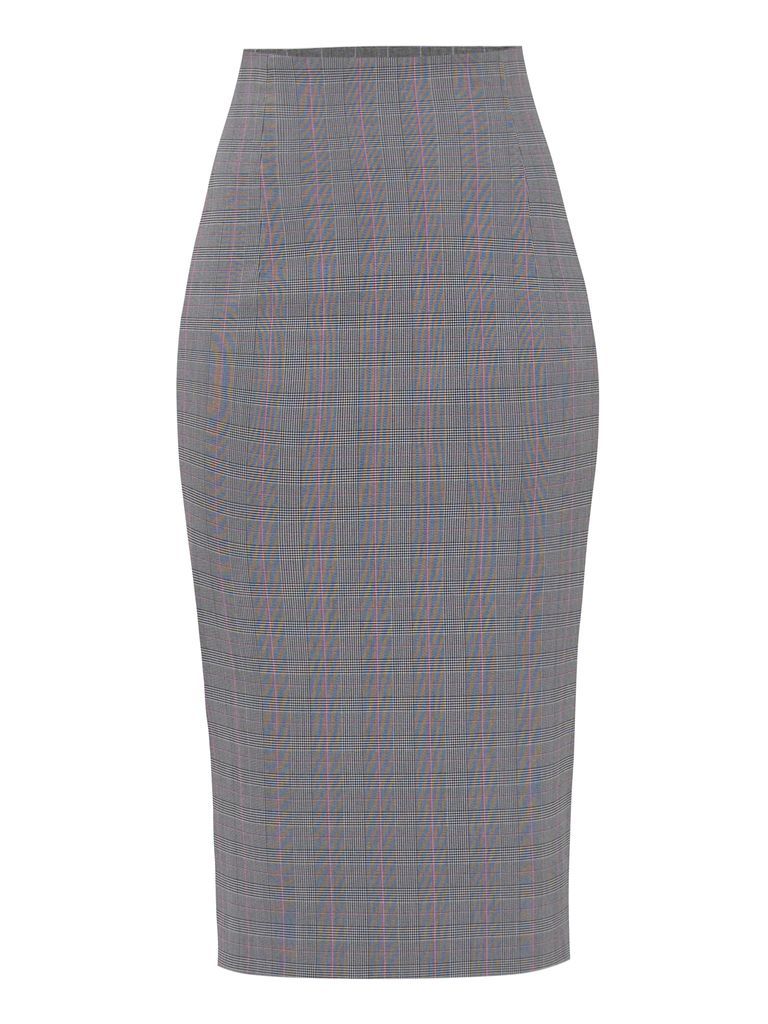 Women's Grey Dress To Impress High-Waist Pencil Midi Skirt Small Tia Dorraine
