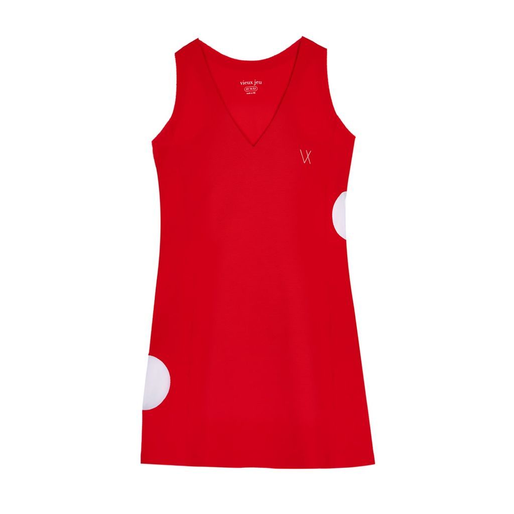 Women's Janette Dress - Red Extra Small Vieux Jeu