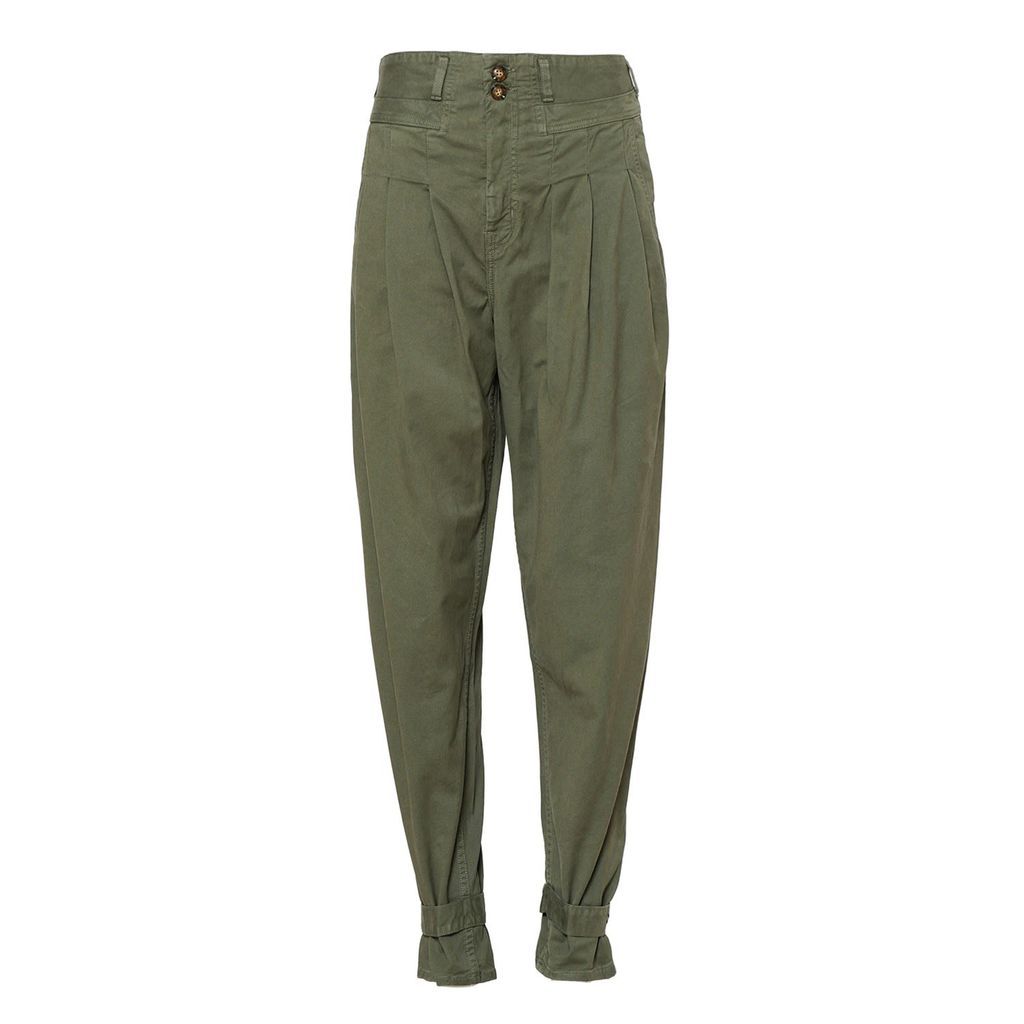 Women's Green Syd Utility Balloon Pants In Sage 24