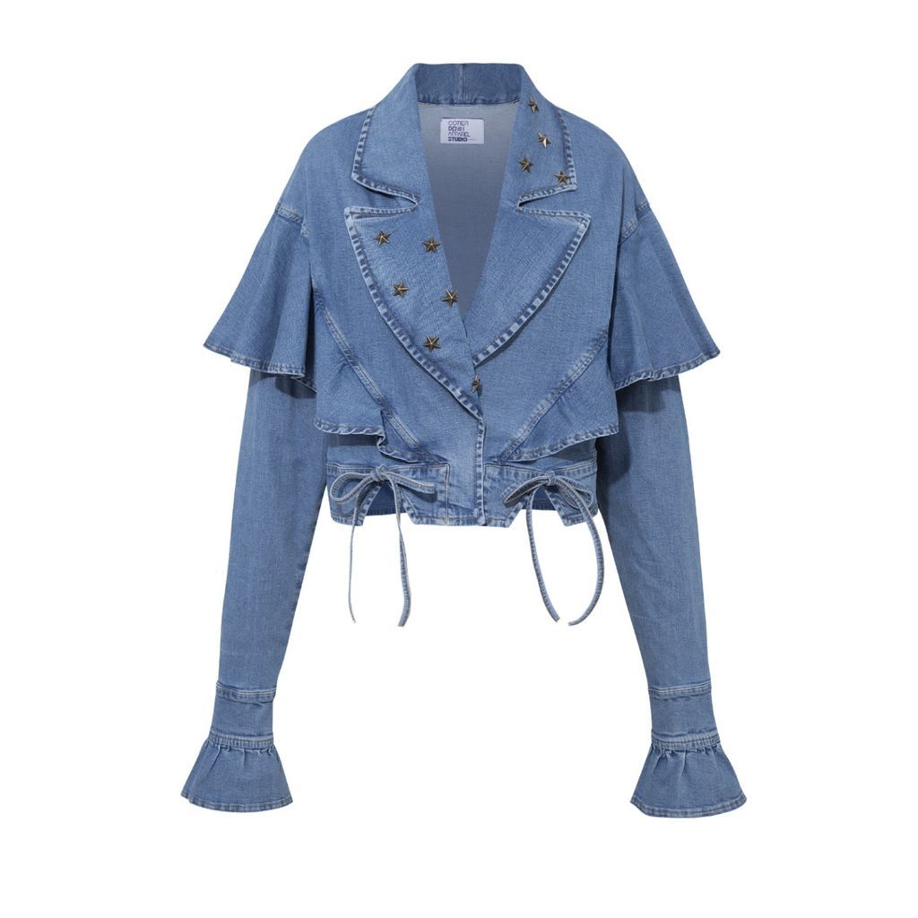 Women's Blue Porquerolles Jacket Small Cótier Denim