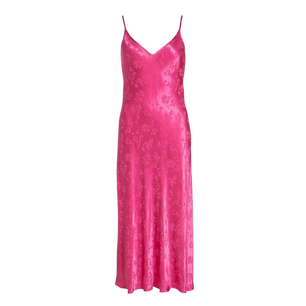 Women's Pink / Purple The Venus Dress In Pink Small Roses Are Red