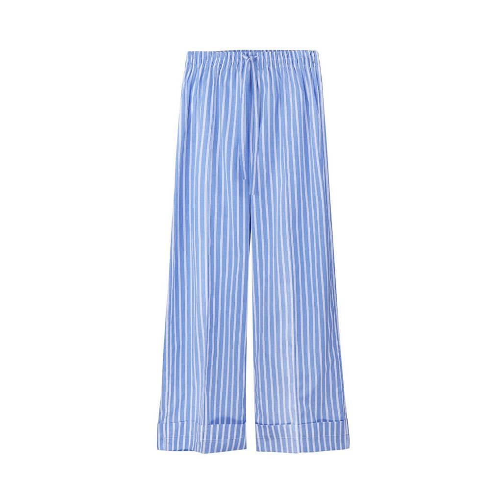 Women's Blue Stripe Pants Small irAro