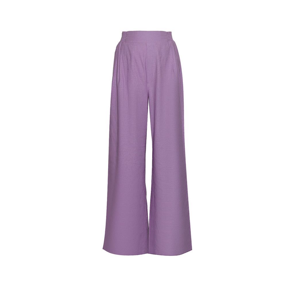 Women's Pink / Purple Noah Mix Linen Pants - Pastel Violet Extra Small @WHITE by Gosia Orlowska