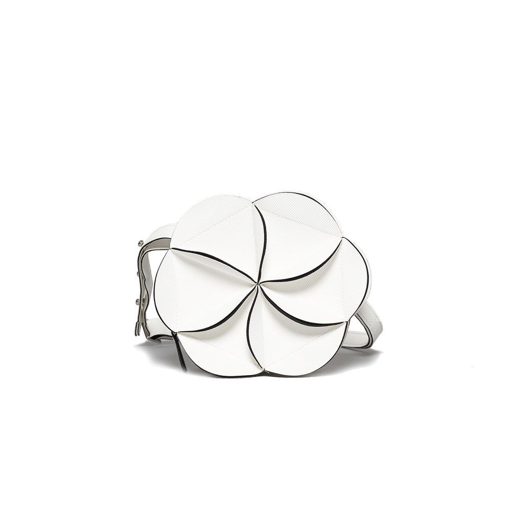 Women's Blossom Waist & Shoulder Bag - Oval - White ELEMOOD_Japan