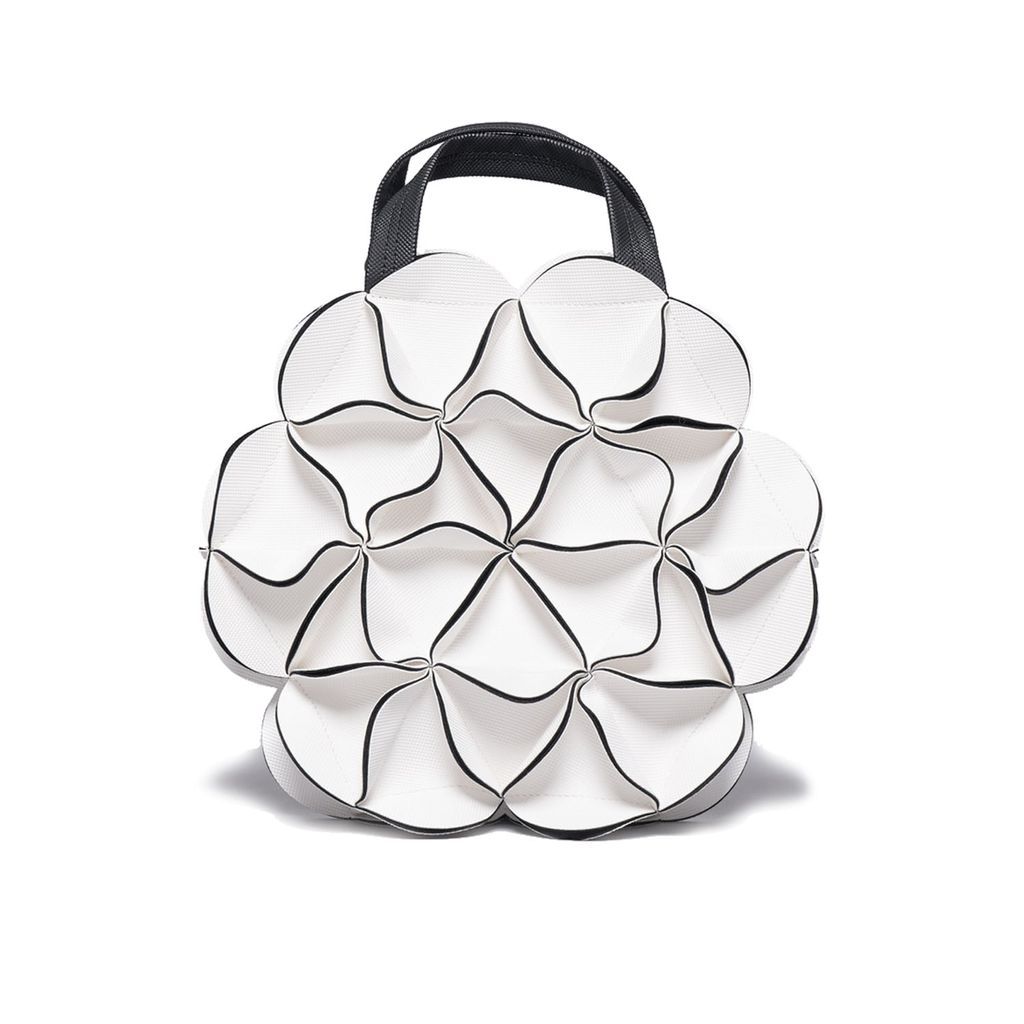 Women's Blossom Shoulder Bag - Circle - White ELEMOOD_Japan