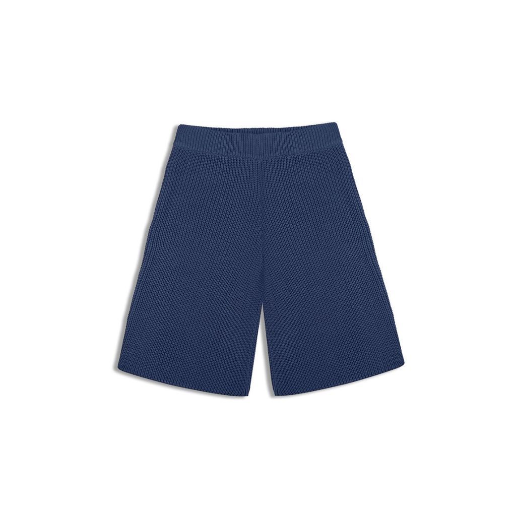 Women's Blue Knitted Shorts S/M irAro