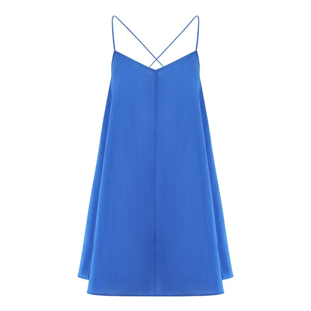 Women's Blue Raina Slip Dress Small Meraki Beach