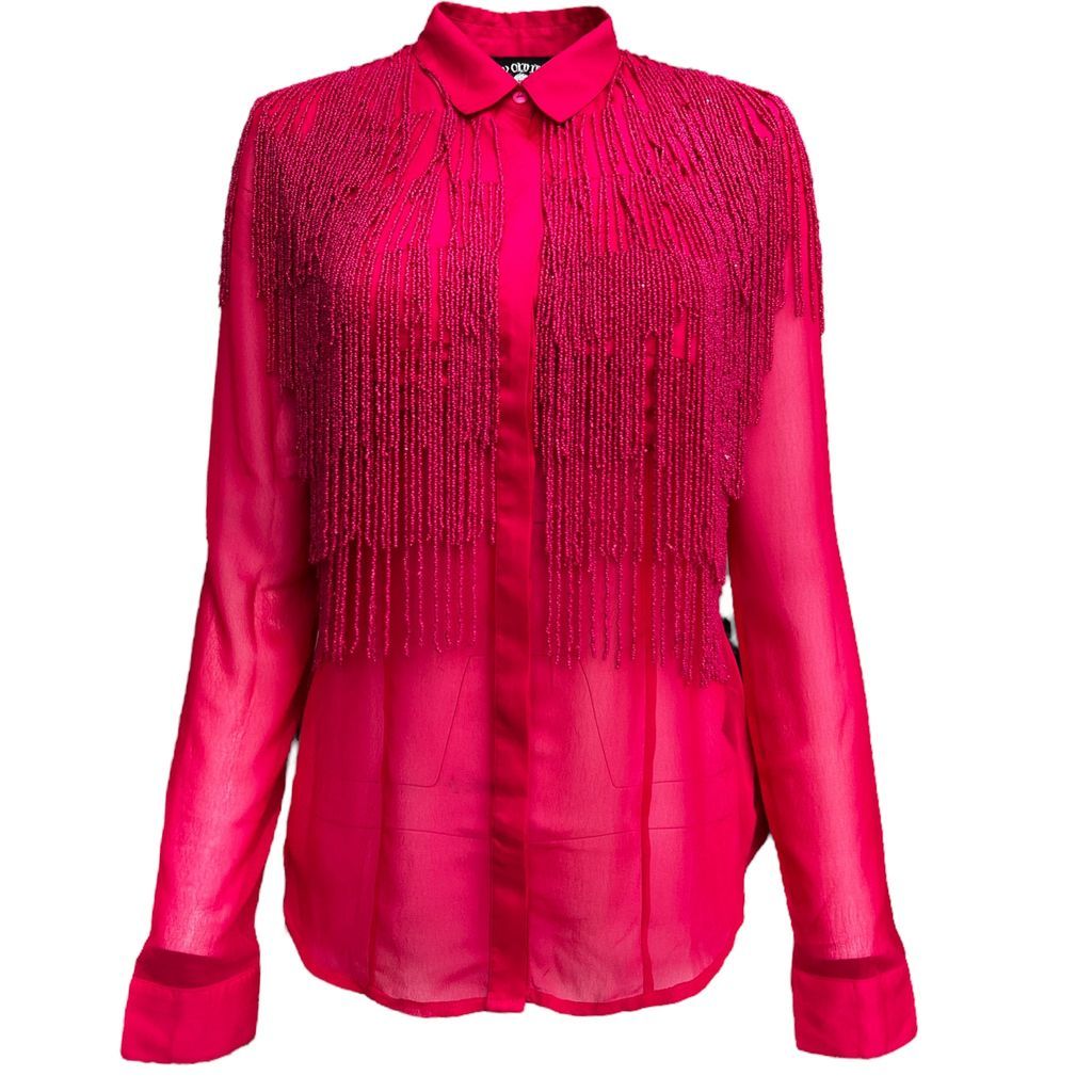 Women's Any Old Iron Pinky Fringe Shirt M