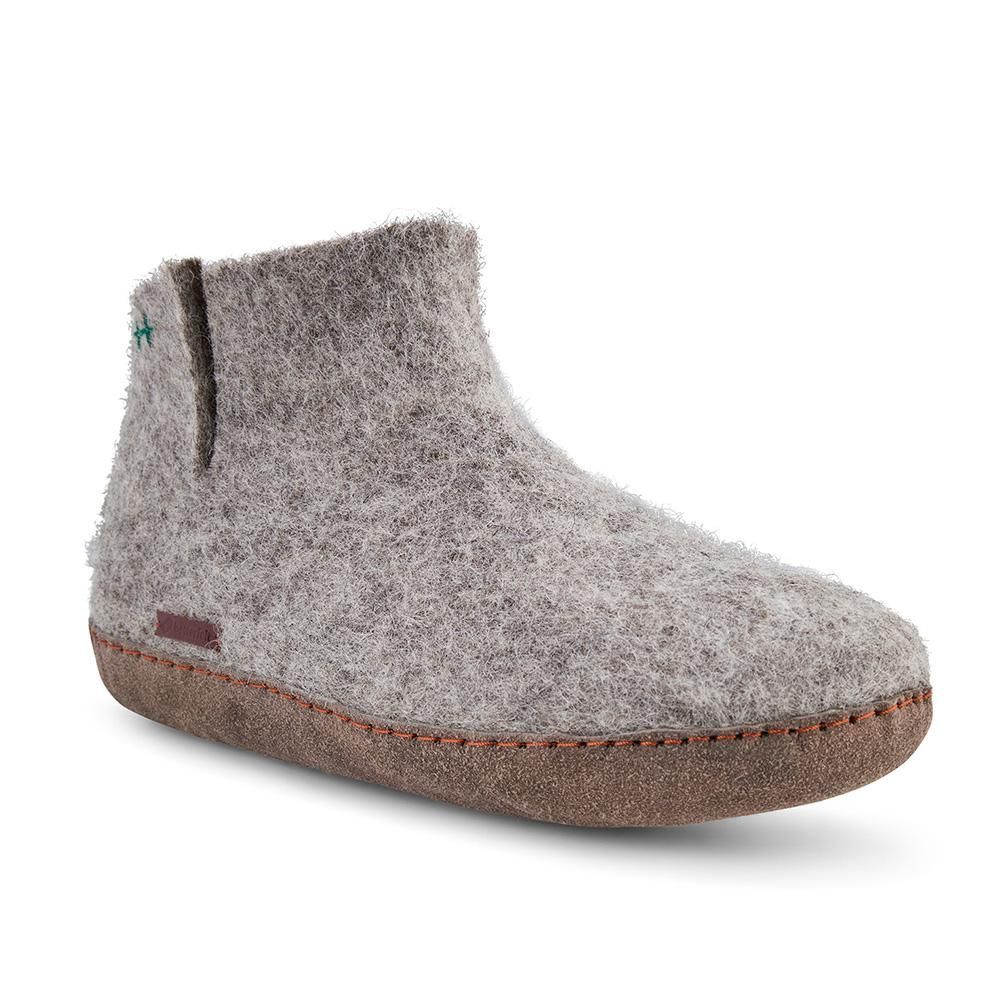 Women's Classic Boot - Grey With Suede Sole 2 Uk Betterfelt