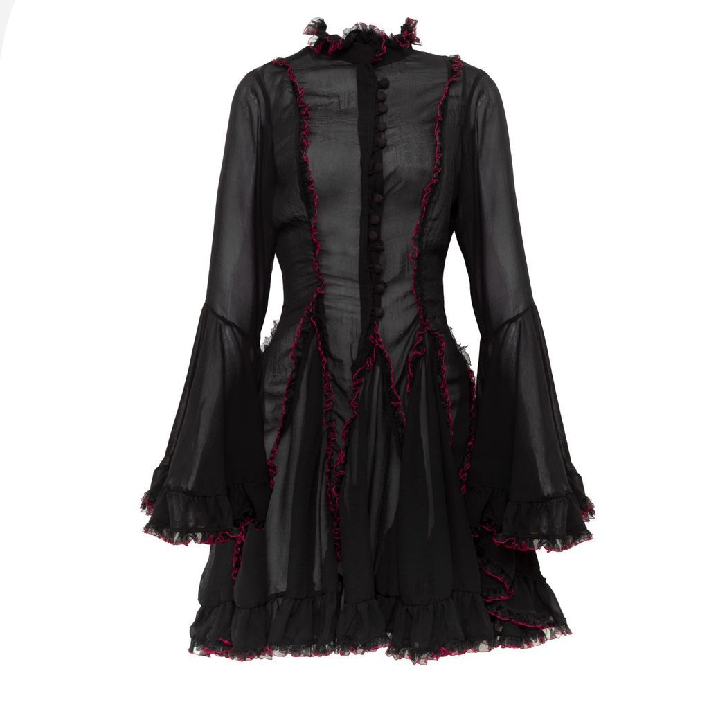 Women's Black Evanescence Dress Extra Small Paloma Lira