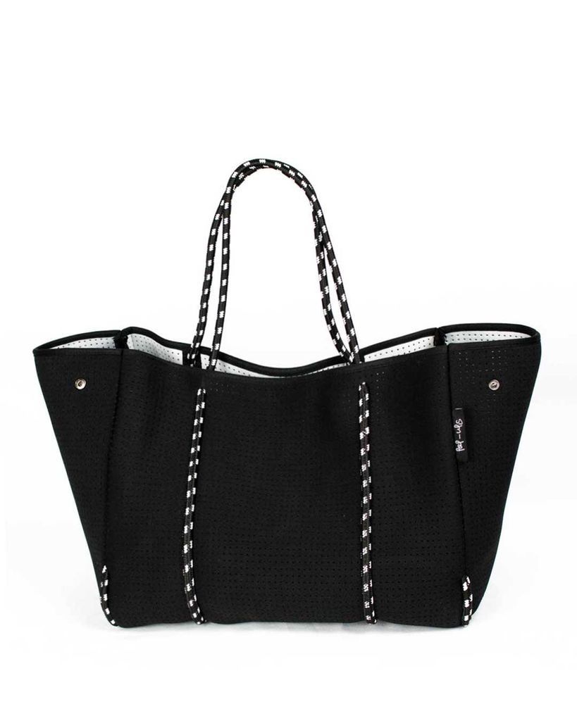 Women's Black Everyday Basic Tote Bag One Size Pop Ups Brand