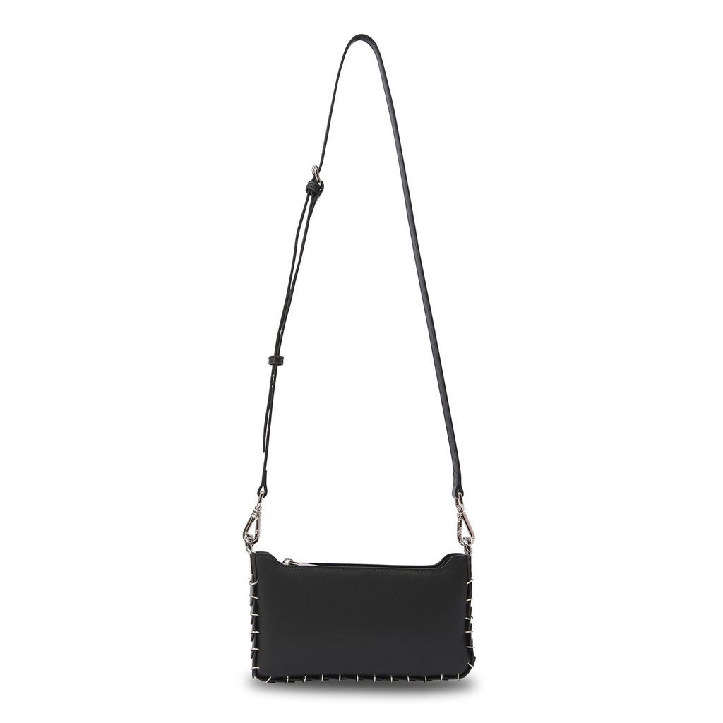 Women's Black Leather Square Chain Bag Absence of Colour