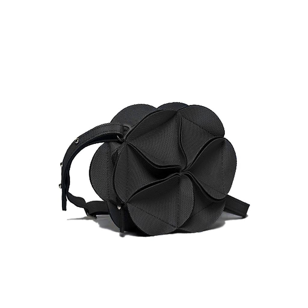 Women's Blossom Waist & Shoulder Bag - Oval - Black ELEMOOD_Japan