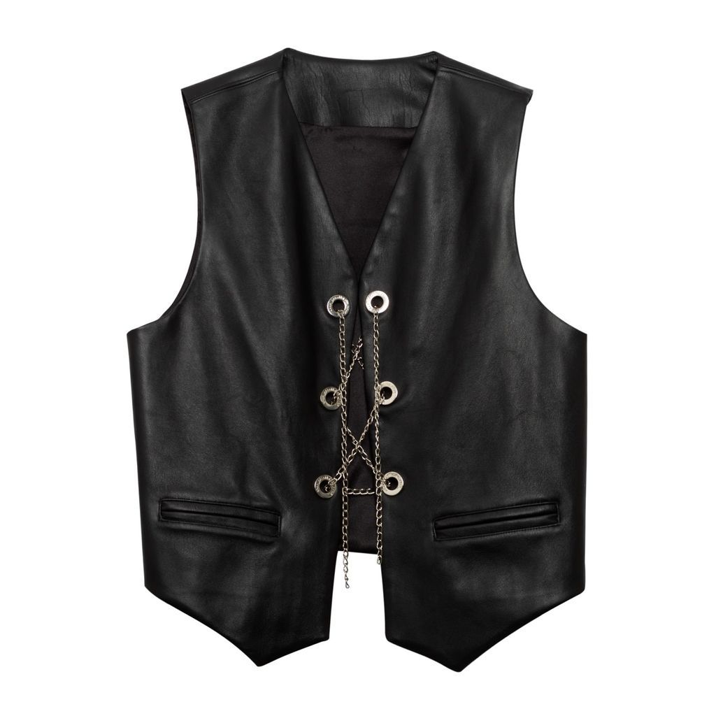 Women's Black Sonic Vest Extra Small Paloma Lira