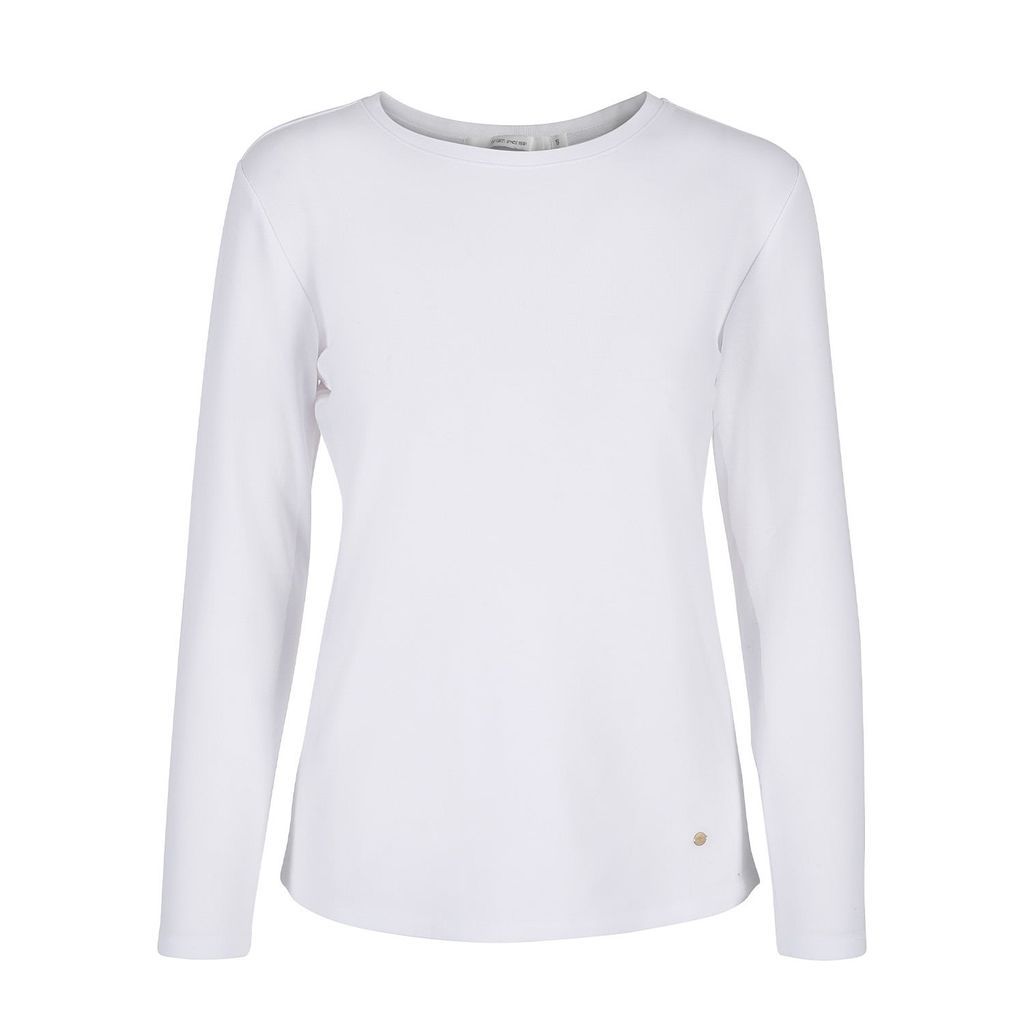 Women's White Sia Long Sleeve Top Extra Small tirillm