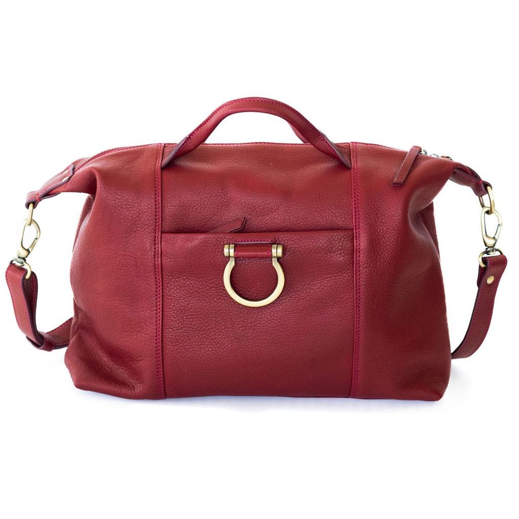 Women's Red Linda Jean Handbag - Cranberry One Size Sapahn