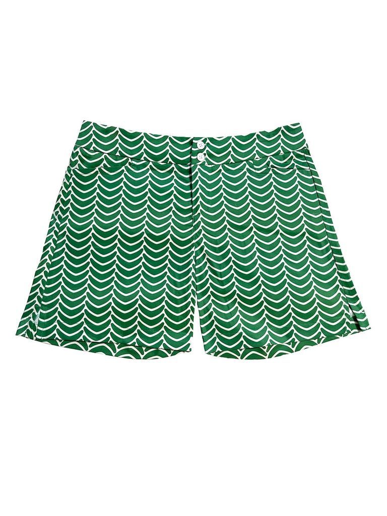 Women's Beverly Shorts Green Scoops Xxs lesley evers