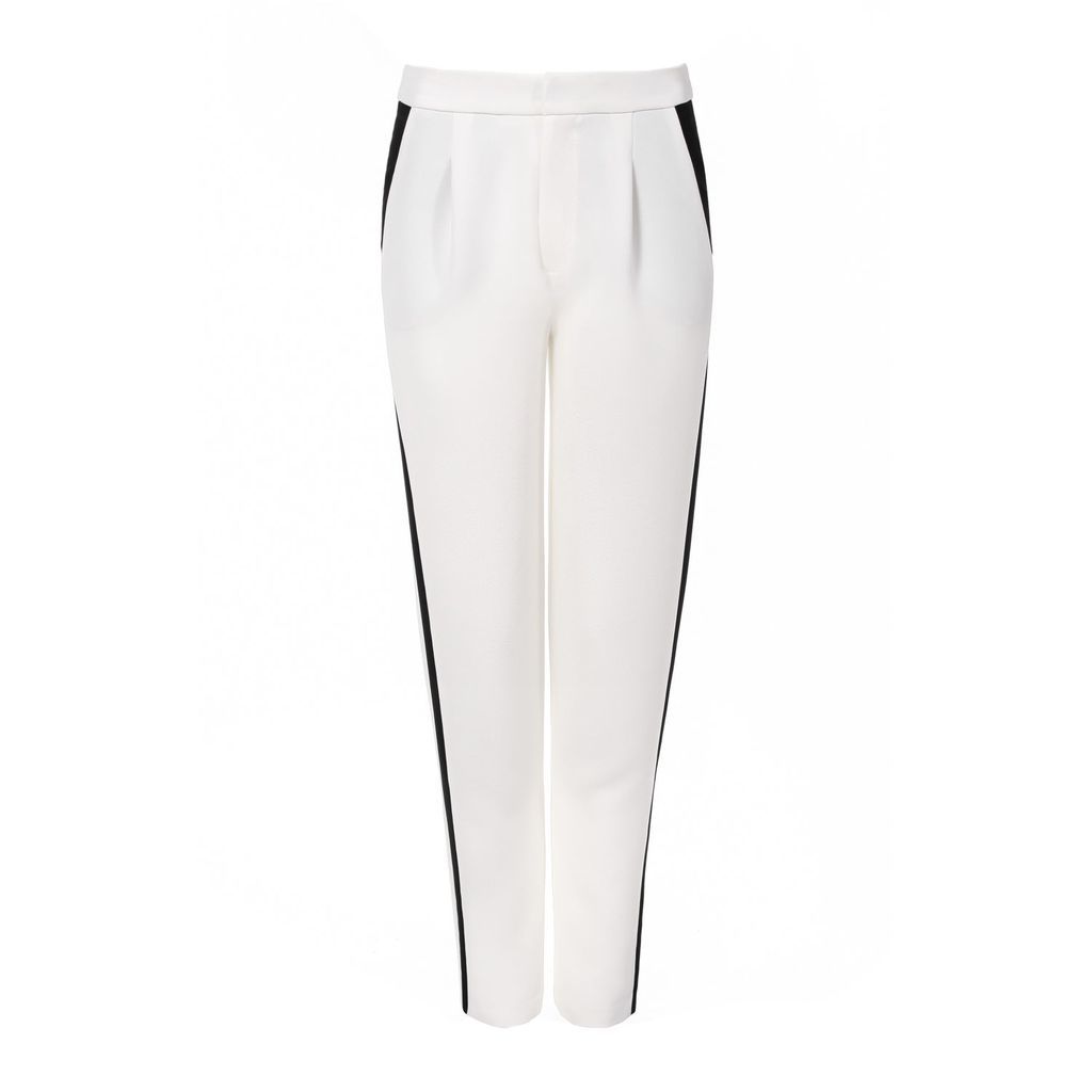 Women's Adella Creamy White Trousers Xxs VIKIGLOW