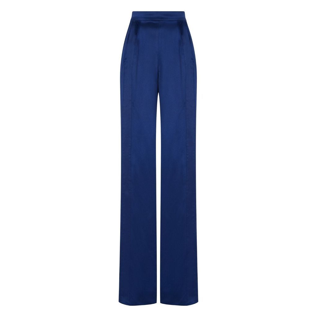 Women's Silked London Trousers Blue Xxs