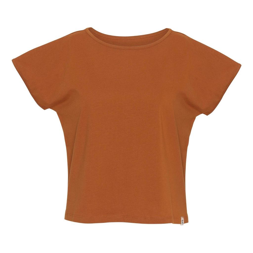 Women's Yellow / Orange The Organic T-Shirt Karen - Amber Small GROBUND