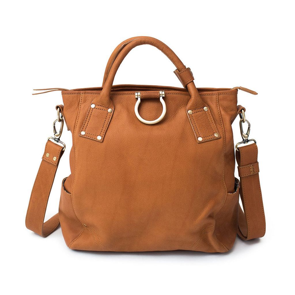 Women's Brown Chloe Convertible Backpack & Crossbody Bag - Whisky One Size Sapahn