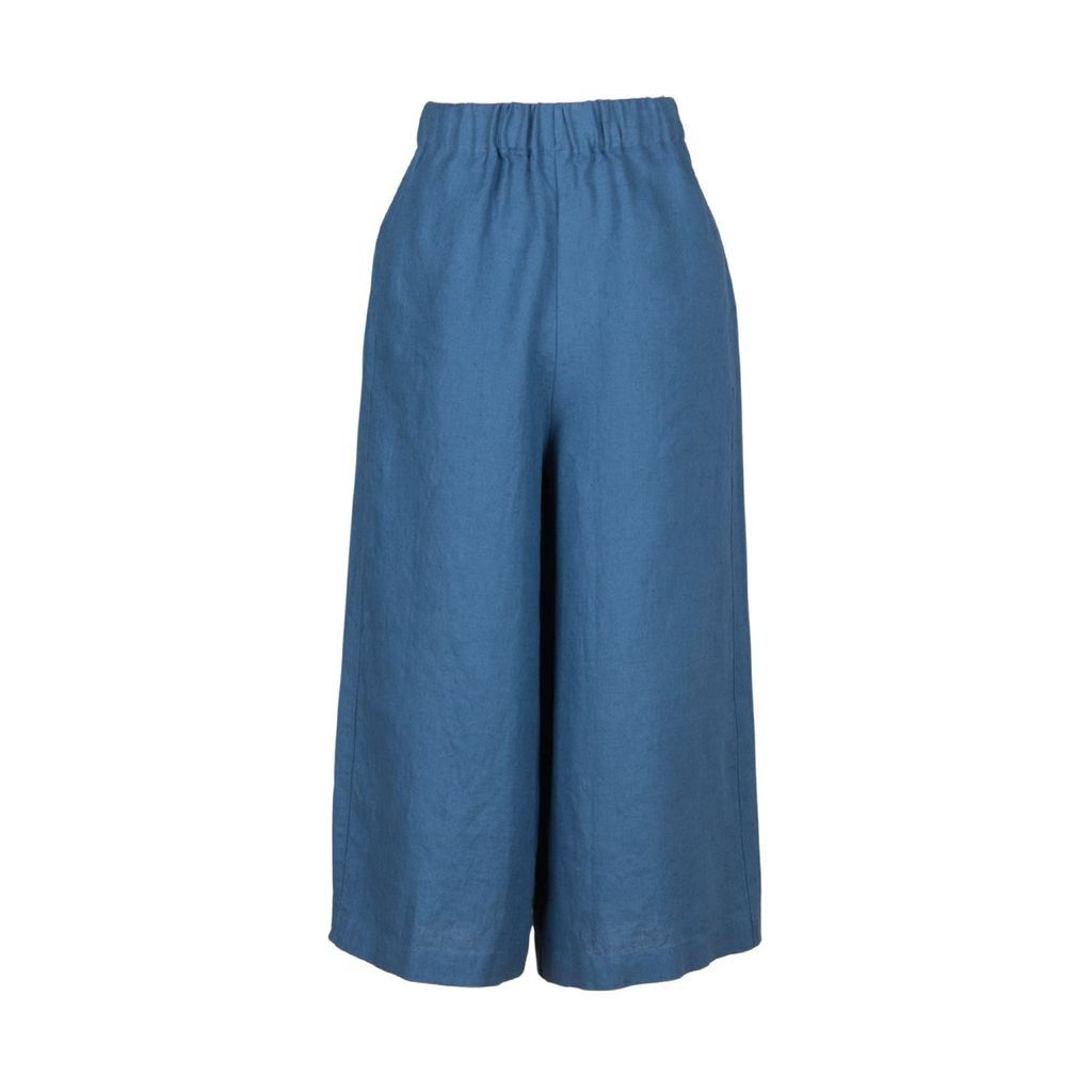 Women's Wel Pants Culottes Blue Extra Small not PERFECT LINEN