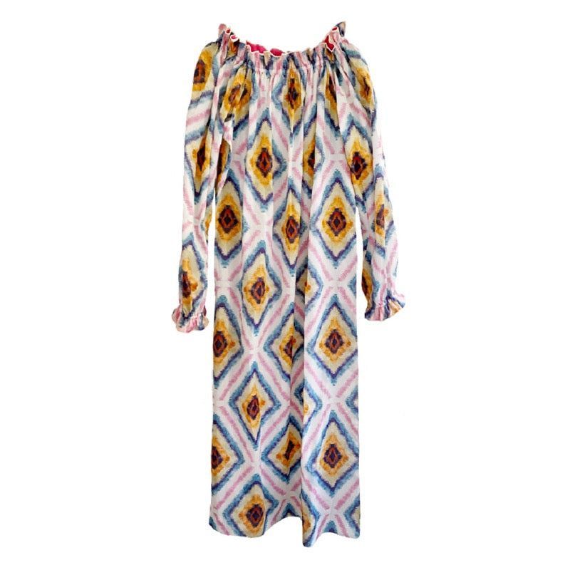 Women's Grace Dress In Colorful Navajo Large Casey Marks