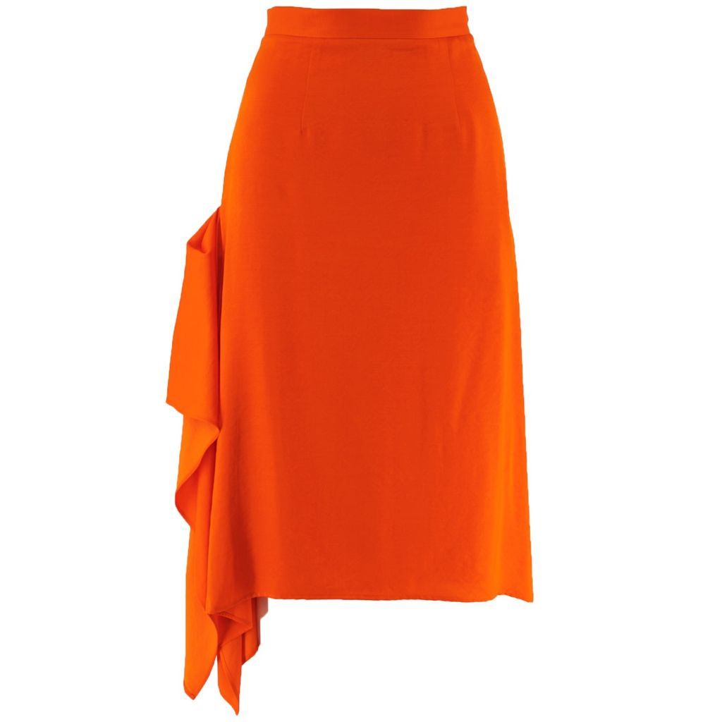Women's Yellow / Orange Toulouse Orange Paneled Midi Skirt Small DALB