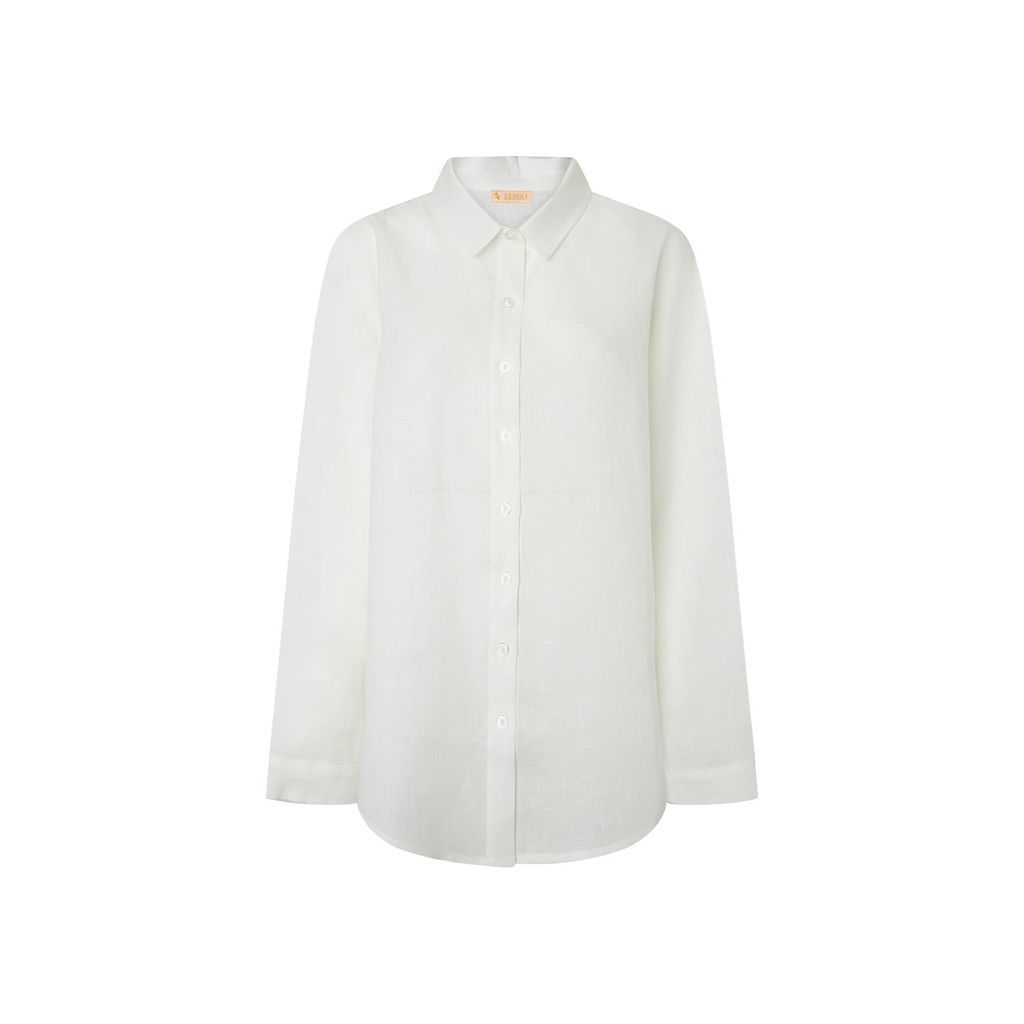 Women's Zlata Oversize Shirt In Elegant White One Size BALUSHKA