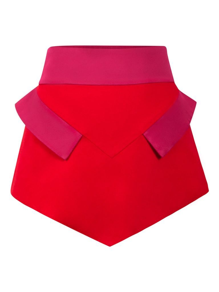Women's Business Meets Pleasure Fabric Belt - Red Small Tia Dorraine